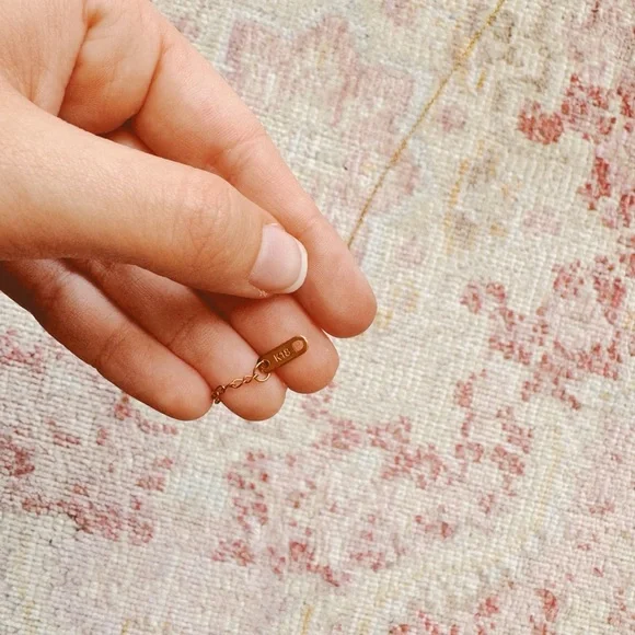 Woman’s White & Gold Clover Necklace - Picture 3 of 3